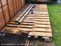 PALLETS READY TO BUILD ON of shed - MY GETAWAY, Suffolk