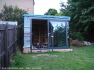 Large sliding door - Opening of 1.5m of shed - Summer Shed, West Yorkshire