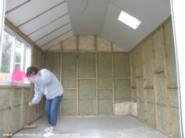 more sweeping of shed - Zummerhaus, Bedfordshire