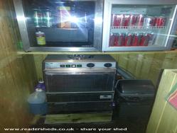 Chillers and glass washer of shed - ROBIN & PAZZY'S BAR, North Yorkshire