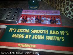 personalised bar runners of shed - ROBIN & PAZZY'S BAR, North Yorkshire