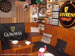 Seating Area of shed - The Brass Monkey, Northern Ireland
