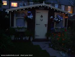 Night time of shed - Garden Shed, City of London