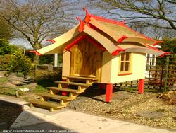 front view of shed - happy hut , East Riding of Yorkshire