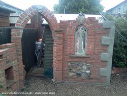 finished front of shed - Church ruin, 