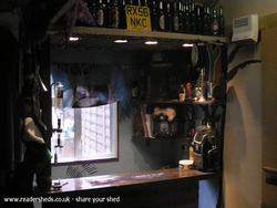 inside of shed - clints bar, Surrey