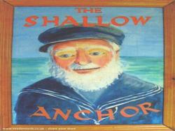 The Pub sign. of shed - The Shallow Anchor, Devon