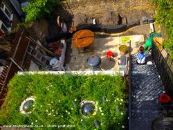 roof view of shed - eco bike høøse, Greater London