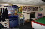pool table and fruit machine of shed - js, 