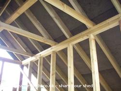 Internal roof of shed - The Plum Shed, 