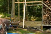 back deck to shed of shed - Q's Avian Chateau, 