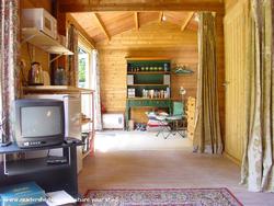 Interior to rear of shed - Wildside Cabin, Oxfordshire