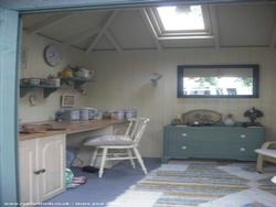 Internal view with skylight of shed - Hobbies Room, Essex