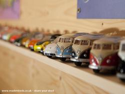 A selection of VW collectables of shed - Bug Inn, Hertfordshire