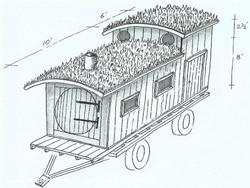 the original concept drawing of shed - Flying Scotsman, Buckinghamshire