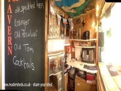 Inside of shed - Tom's Tavern and Soul-food Shack, Cheshire East