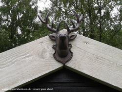 Stags Head of shed - Gartloch Cow Shed, North Lanarkshire