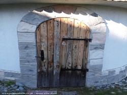 the door of shed - Munchkin House, Alaska