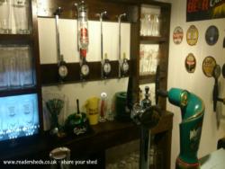 The bar of shed - The Prospect Tavern, West Yorkshire