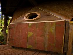The door of shed - Earthen Tiny Home Dome, Oregon