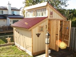 front view of shed - Dave's Ode to Glass Block Shed, Ottawa, Canada