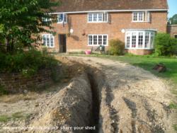 Drive dug up for electric of shed - Coca Cabana, Berkshire
