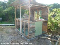 Before cladding of shed - Coca Cabana, Berkshire