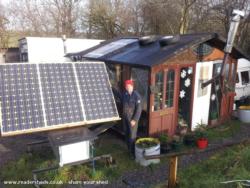 solar array and Shack of shed - The Shack, Somerset