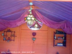 Changing the roof made all the difference. of shed - My Caribbean Moroccan Retreat, Shropshire