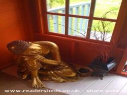 Gentle touches. of shed - My Caribbean Moroccan Retreat, Shropshire