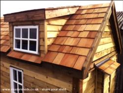 Tiny House Dormer window of shed - Cosy Cottage, East Sussex
