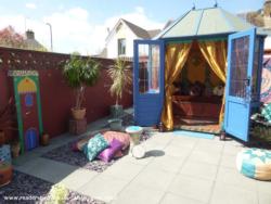 outside, featuring minaret of shed - Moroccan Riad, Monmouthshire