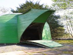 Spout drawbridge of shed - The Teapot , Scottish Borders