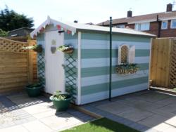 side of shed - Beach Hut Shed, Tyne and Wear