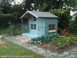 Brassicas side of shed - The allotment playhouse , Conwy