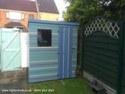 front view of shed - caribbean dream, West Midlands
