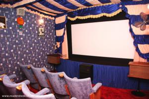 Widescreen -Surround Sound set up. of shed - Cabin Cinema, Leicestershire