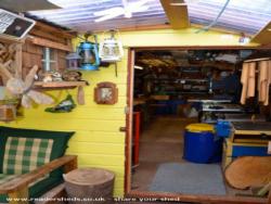 inside of shed - The Gingerbread house, North Somerset