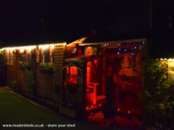 Nighter time of shed - The Gingerbread house, North Somerset