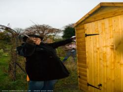 Grand Opening of the Shed by Councillor BERNI TURNER of shed - Dig For Victory, Merseyside