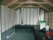 Insulation! of shed - The Pool Shed, Caerphilly
