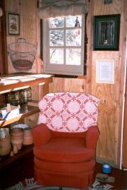 Chair inside to relax of shed - The Smashing Thumb Shed, Texas