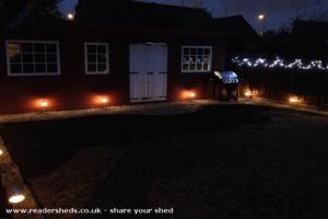 Outside at night of shed - The Wivern Inn, East Riding of Yorkshire