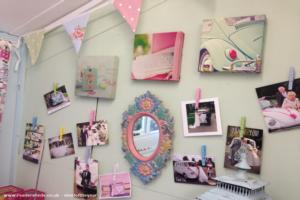 our Thank You cards wall of shed - Pear Tree Weddings HQ, Northamptonshire