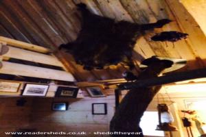 One of many sheepskins inside The Hooting Owl of shed - The Hooting Owl, Limerick
