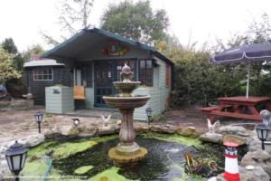 Front view of the Pickled Newt and Beer Garden of shed - The Pickled Newt, Derbyshire