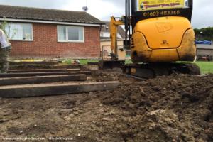 Leveling of shed - Waveney Valley Hogspital - Hedgehog rescue and reh, Norfolk