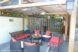 Outside Seating Area of shed - The Jack & Anchor, Cornwall