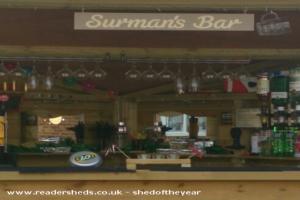 front bar of shed - surmans bar, Gloucestershire