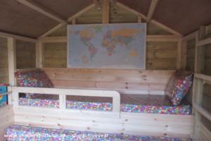 Upper Bunk of shed - Archie's Adventure Centre, Cheshire